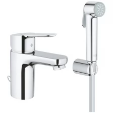 Смеситель для раковины Grohe BauEdge 23757000 с душевым гарнитуром