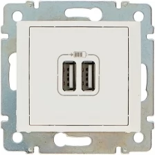 Legrand Механизм розетки 1-м USB 2мод. СП Valena бел. (DIY-упак.) Leg 694370