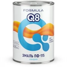 Эмаль ПФ-115 алкидная Formula Q8, глянцевая, 0,9 кг, зеленая