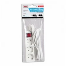 Сетевой удлинитель Buro BU-PS3.5/W 5м (3 розетки) белый /w light switch