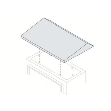 ABB Крыша антидождевая для шкафов SR 300X200мм ШхГ