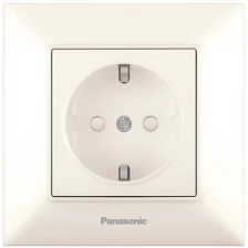 Розетка силов. Panasonic Arkedia Slim WNTC02122BG-RU скрыт. зазем. штор. IP20 бежевый (упак.:1шт)